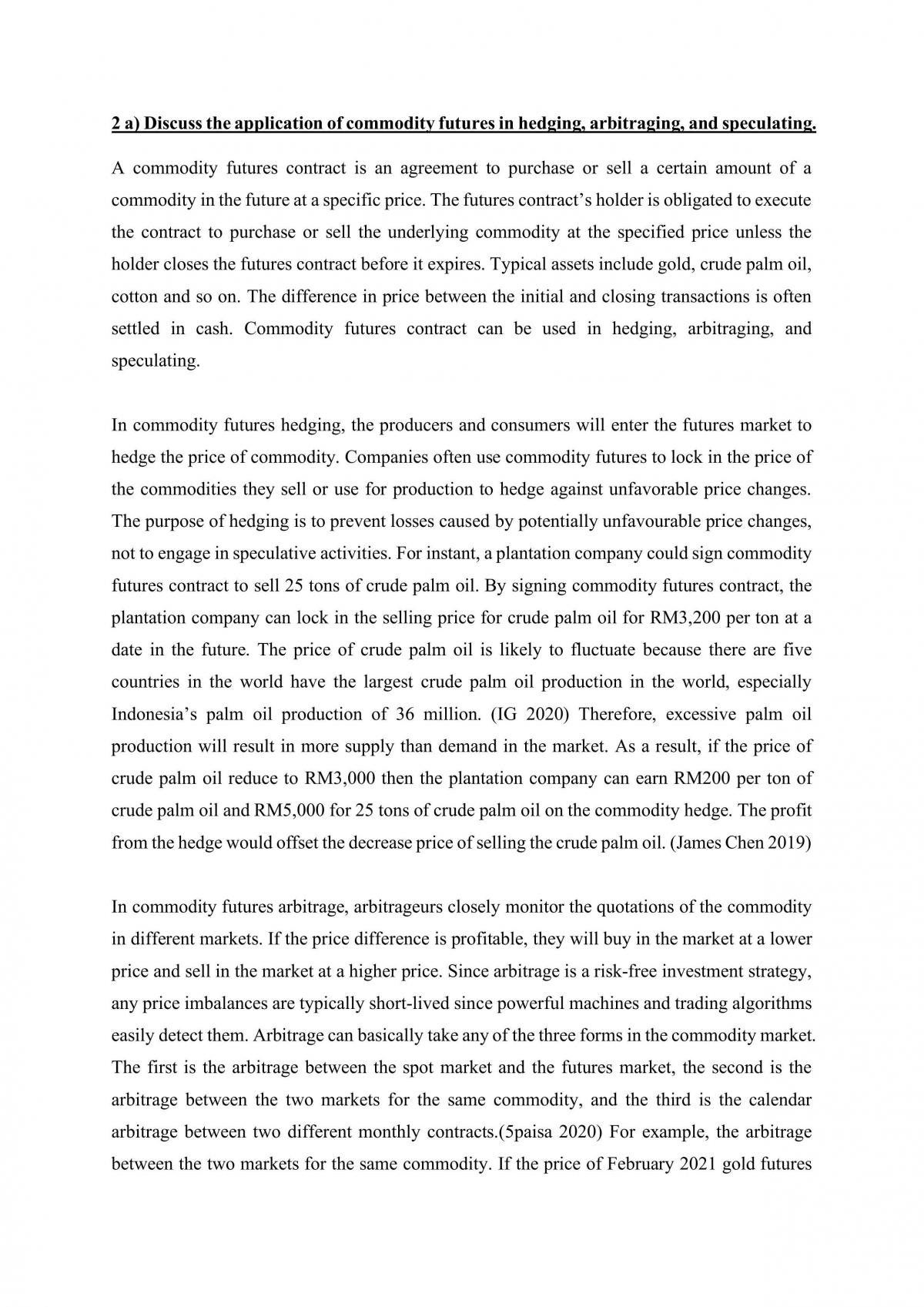 Forex and Derivatives assignment 2 - Page 1