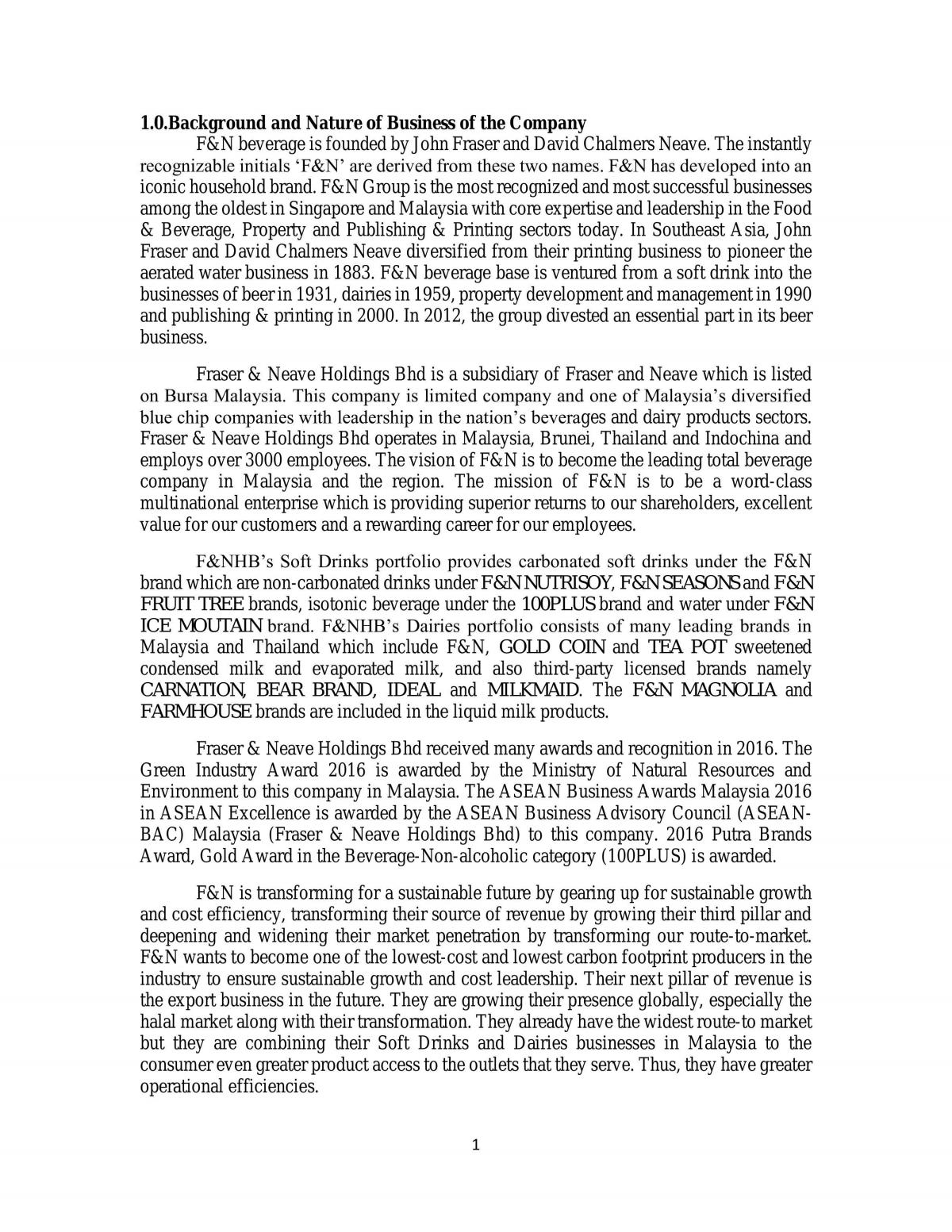 Portfolio of F&N - Page 1