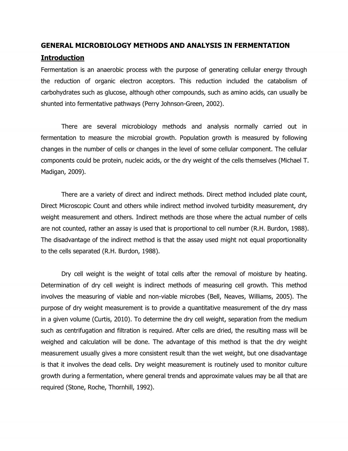 General Microbiology Methods - Page 1
