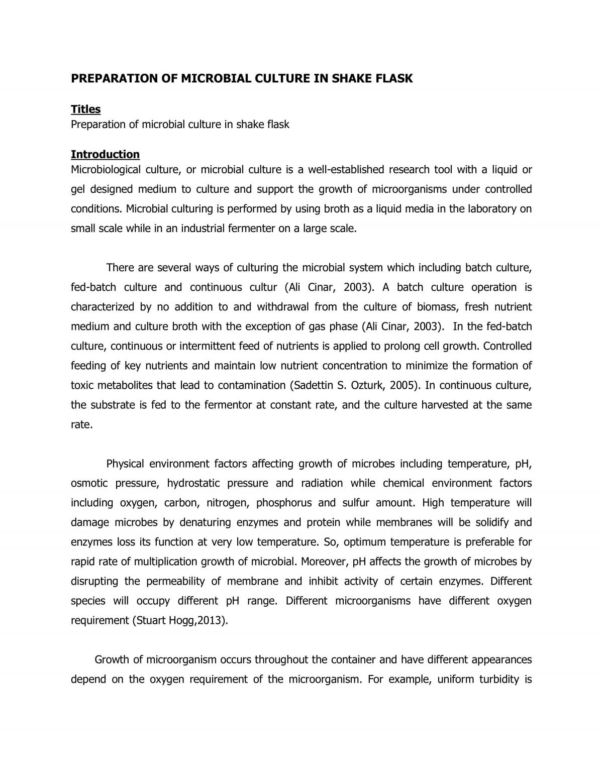 Preparation of Microbial Culture - Page 1