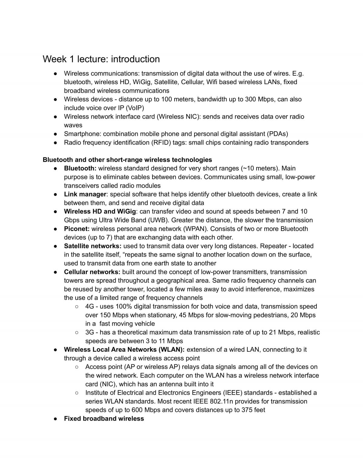 Mobile Networking Notes - Page 1