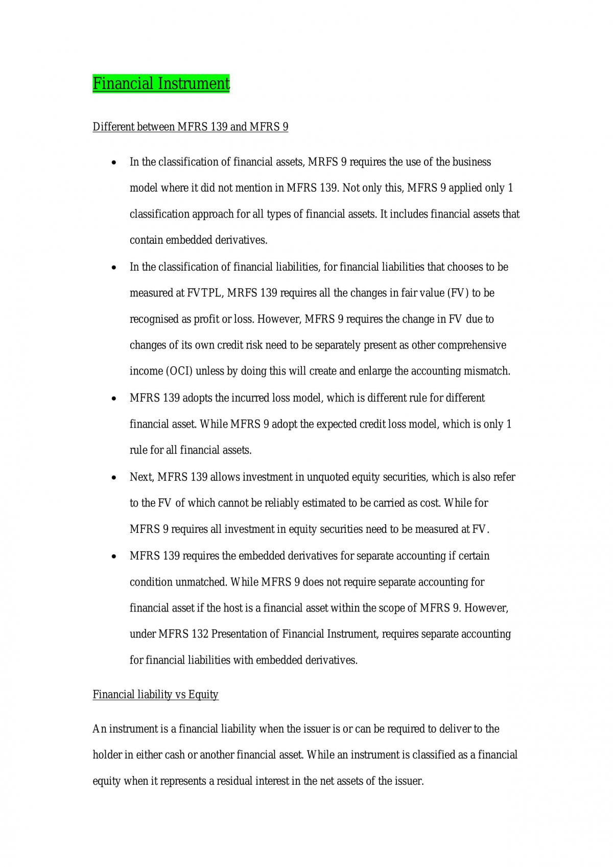 Corporate Reporting and Current Issues - Notes - Page 1