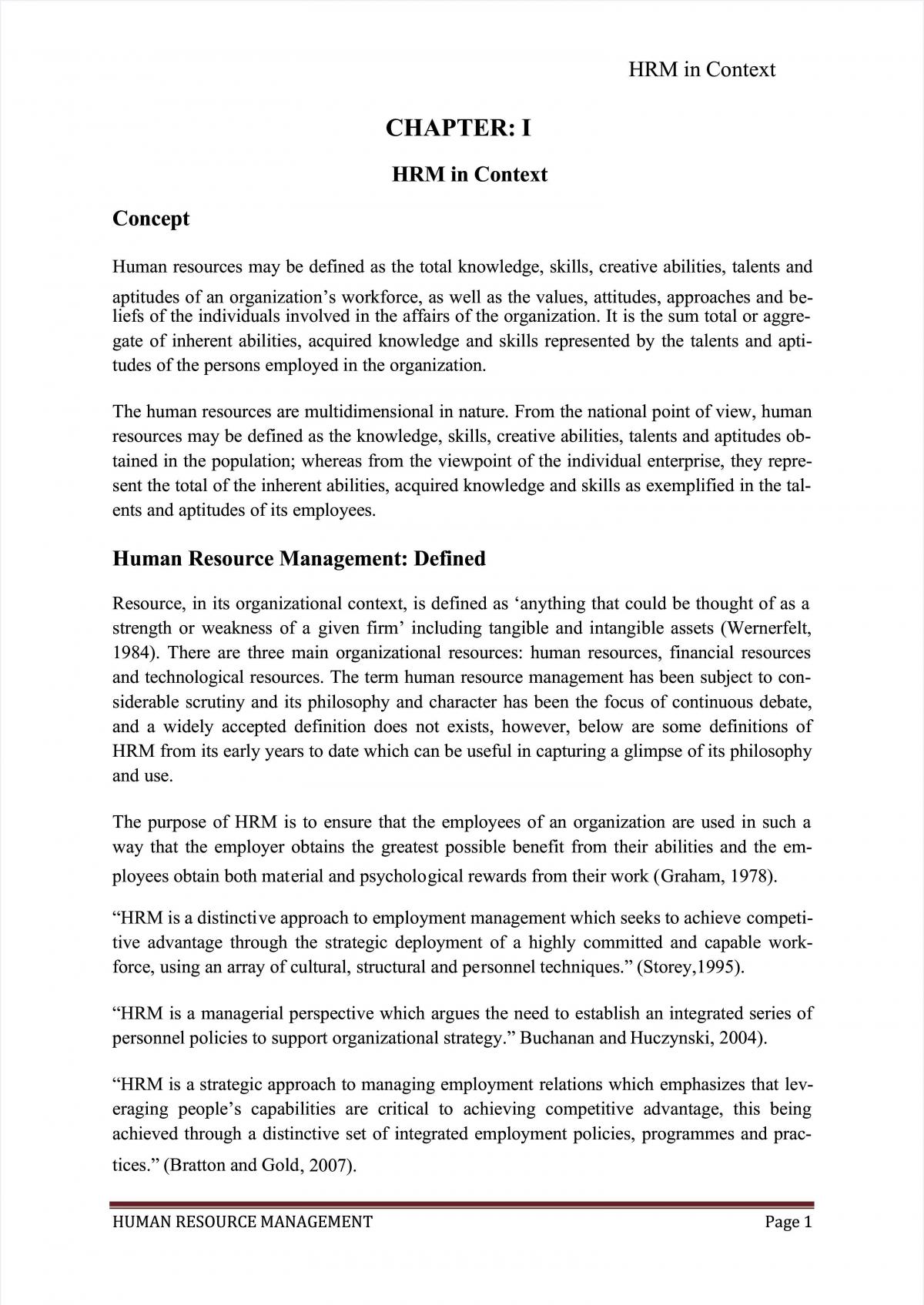 HRM Complete Study Notes - Page 1