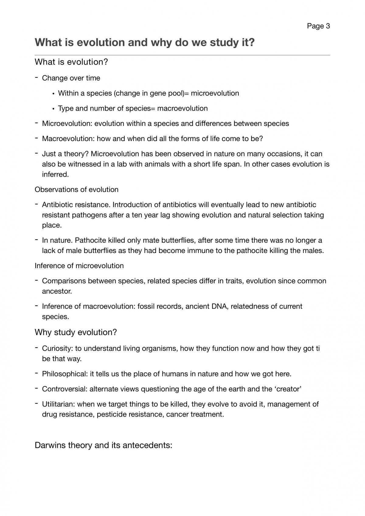 LIFE103 Evolution complete study notes - Page 3