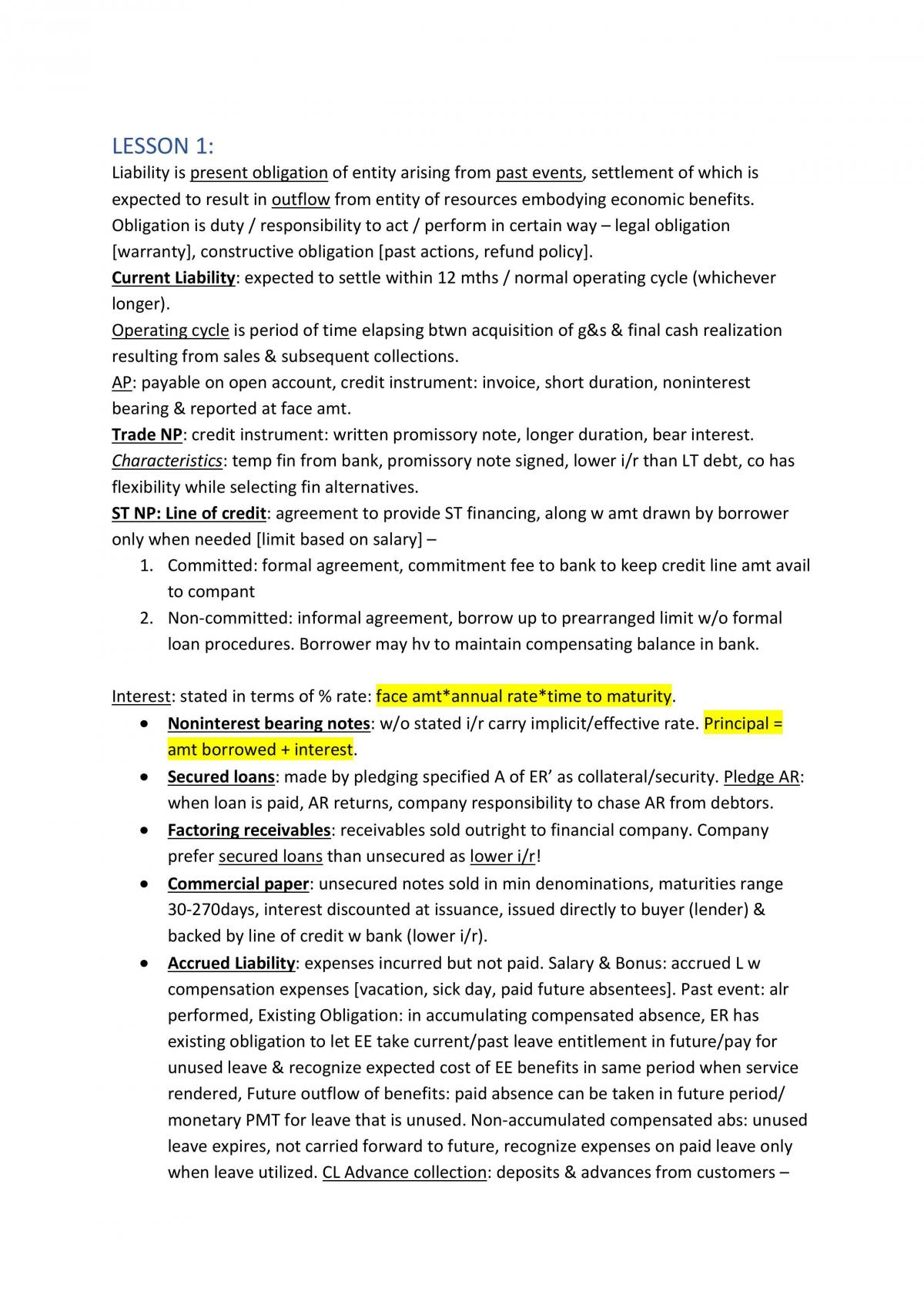 ACC2708 Notes - Page 1