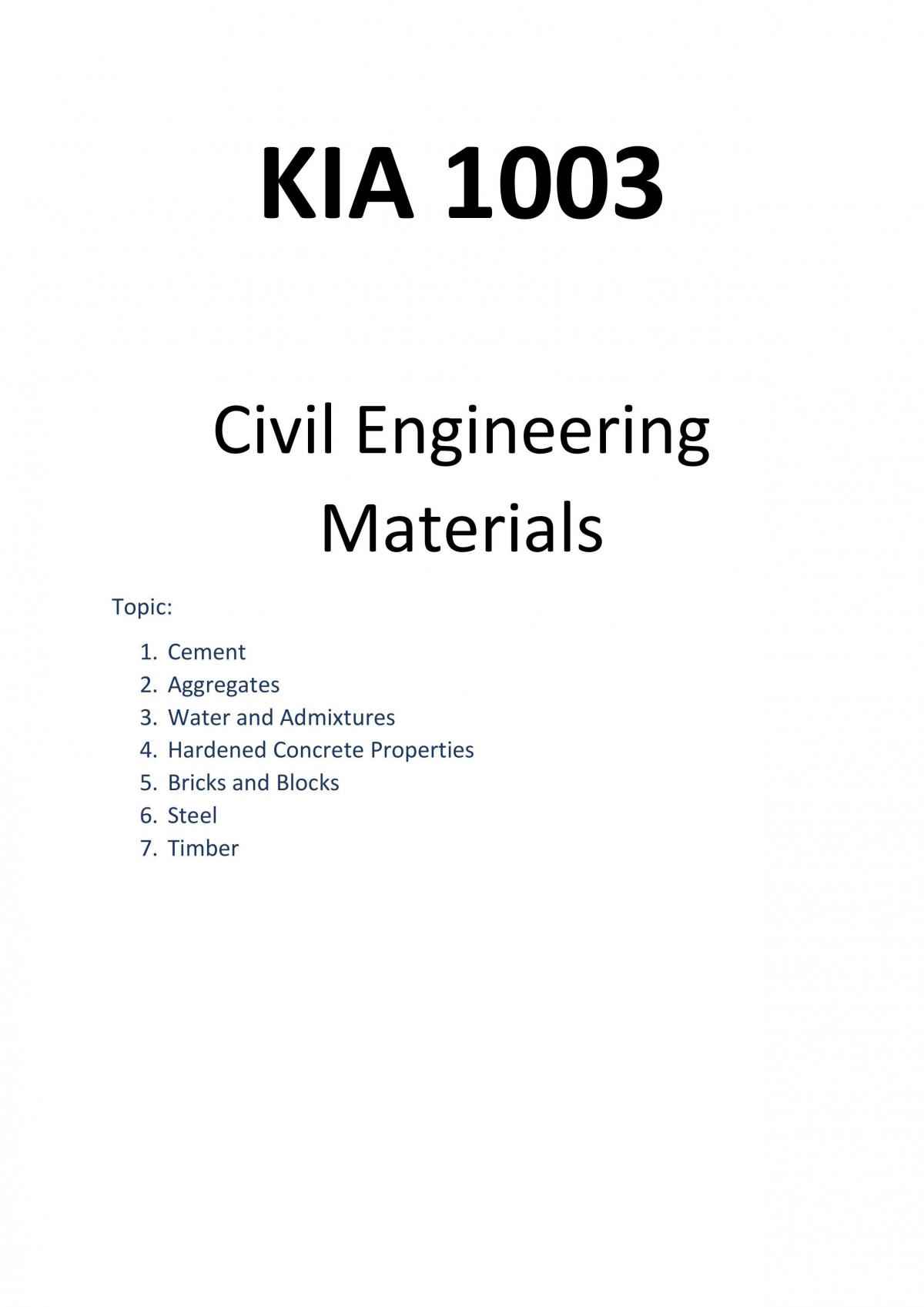 Engineering Material - Page 1