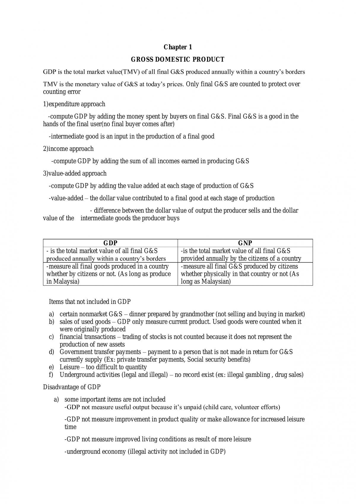 Self study notes for macroeconomics - Page 1