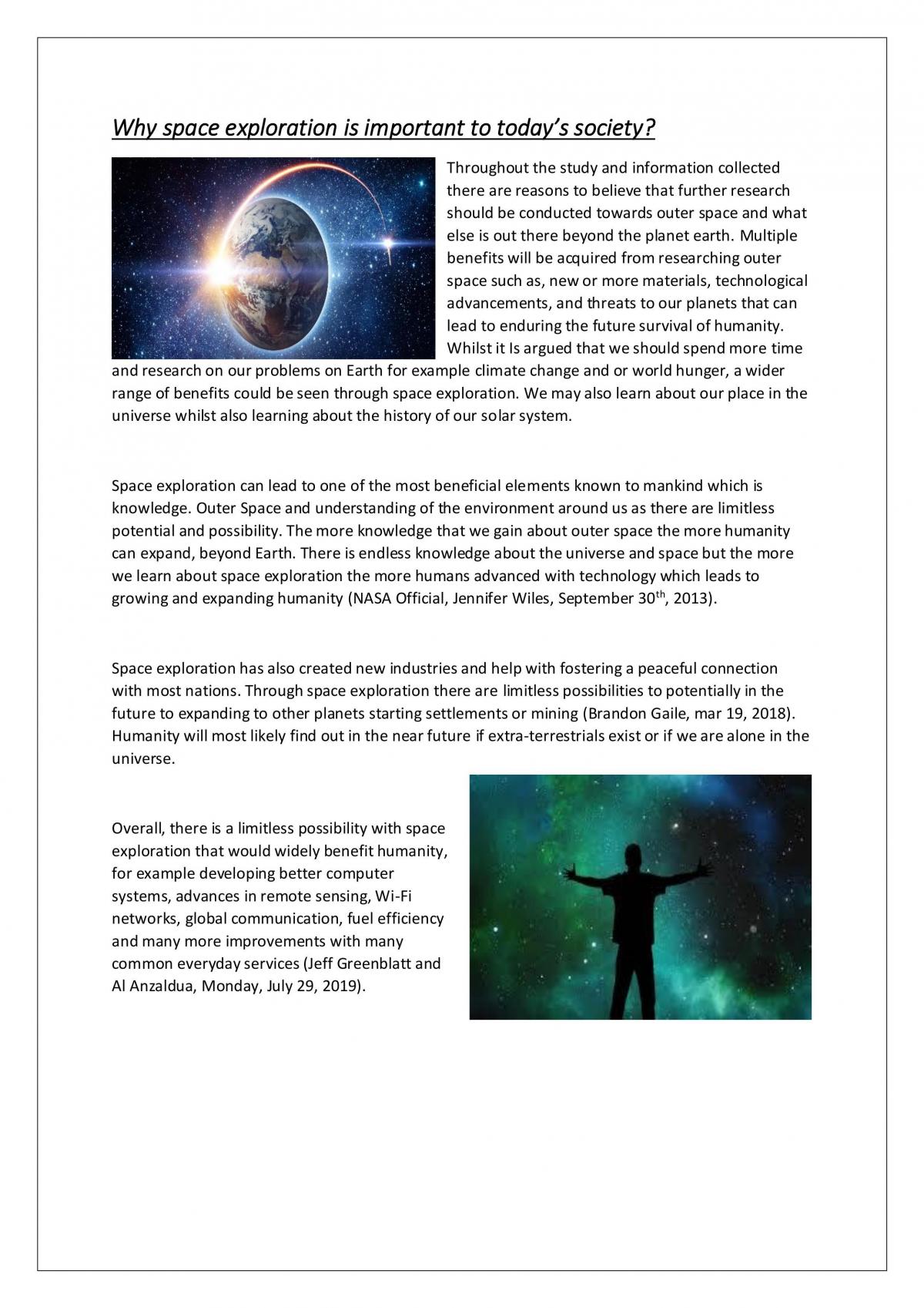 Space - Independent Project   - Page 1