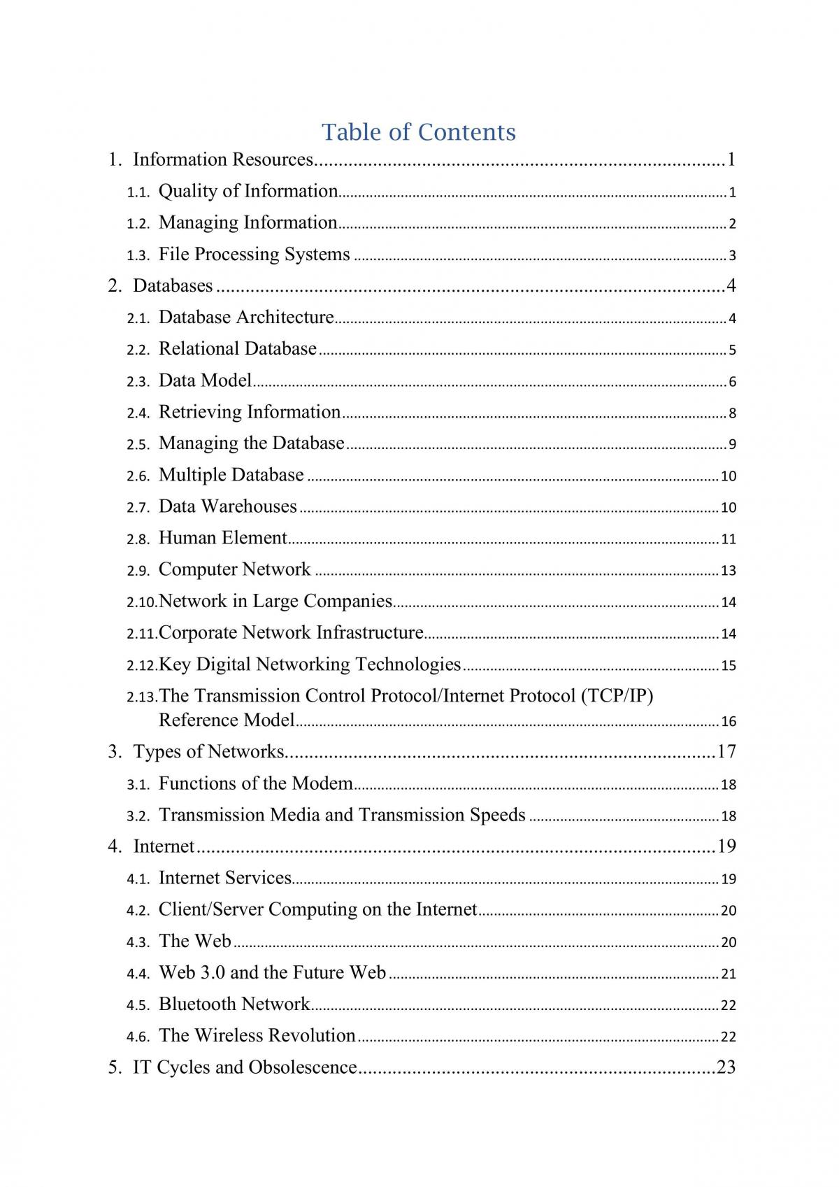 AIS Study Notes - Page 1
