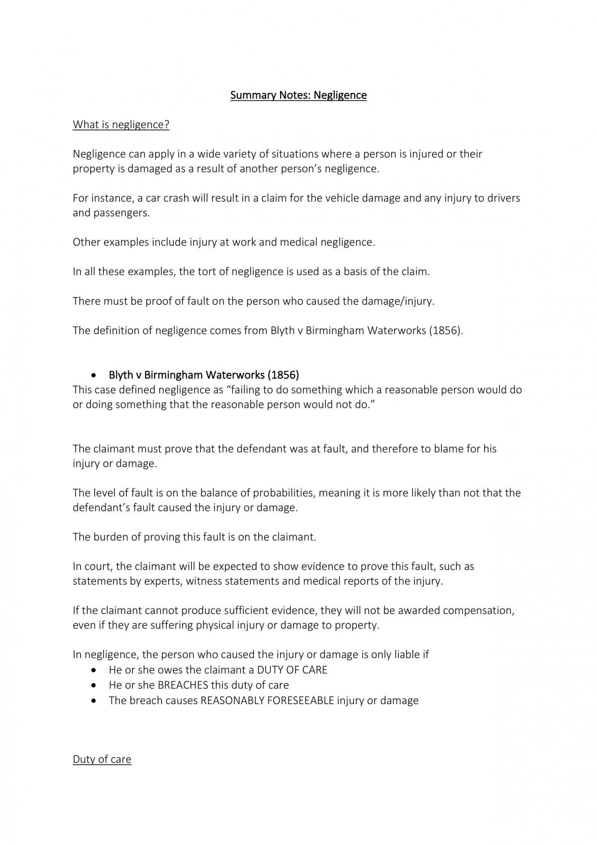 Notes for OCR Law  - Page 1