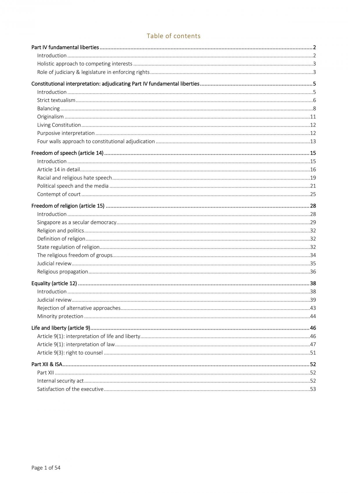 Constitutional Law Notes - Page 1