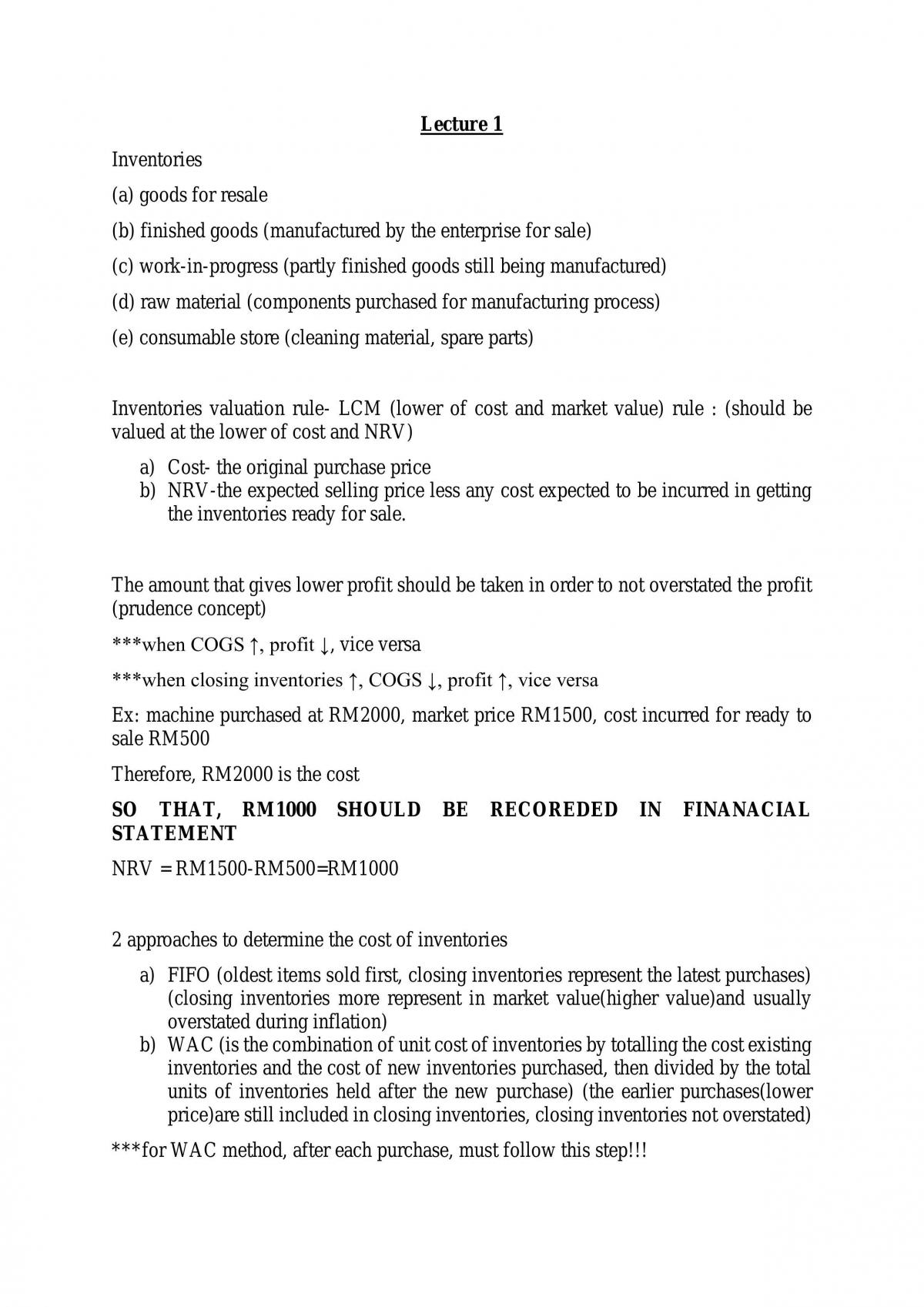 Self Study Notes for Basic Accounting - Page 1