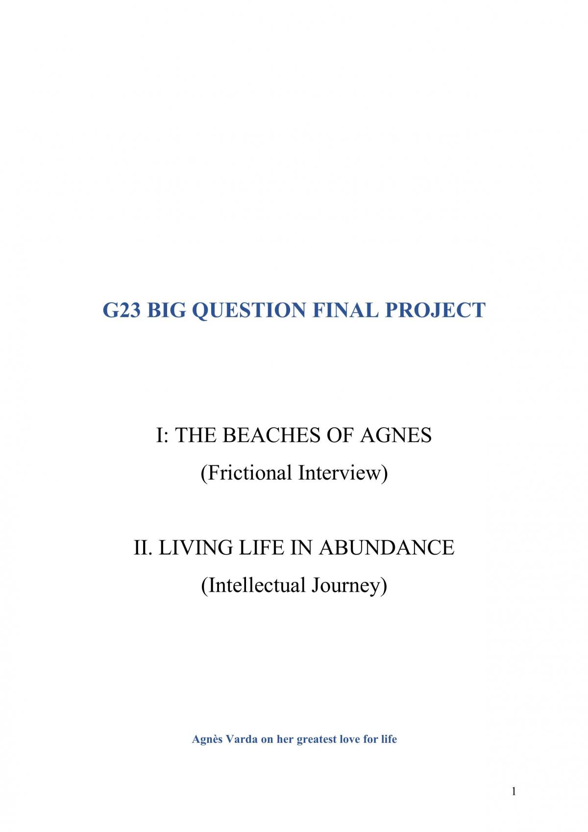 BQ Final Project - Page 1