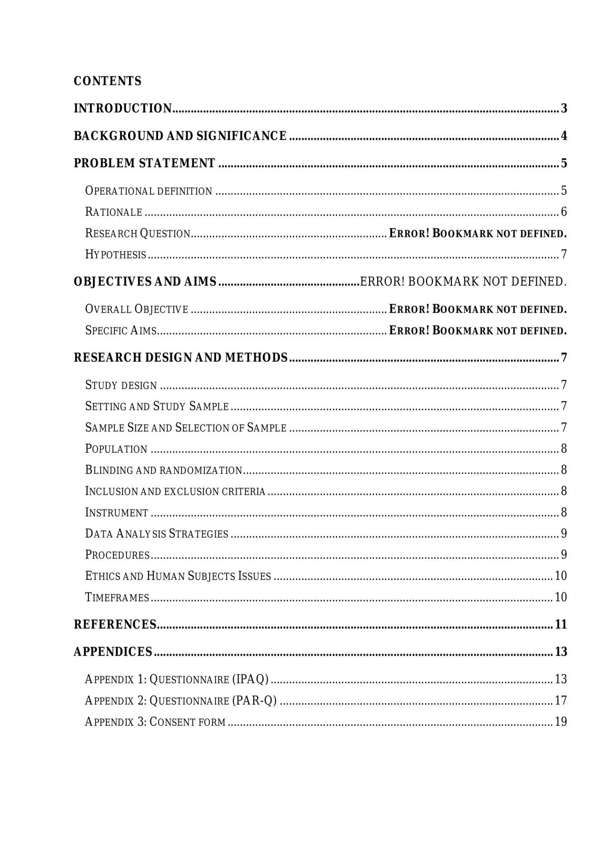 Research Proposal - Page 1