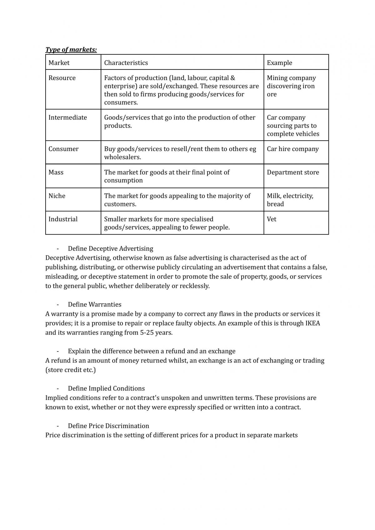 Marketing Notes - Page 1