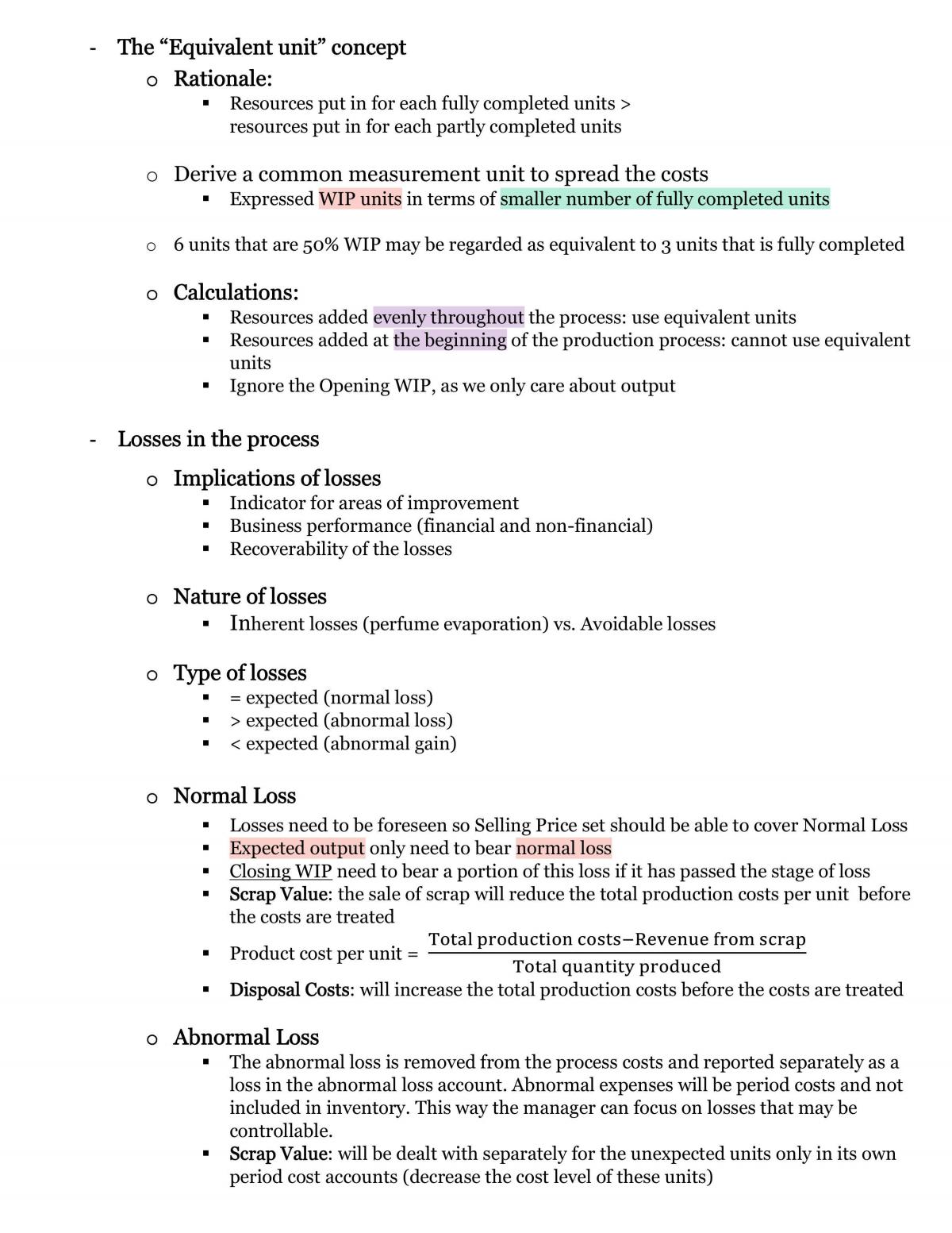 Management Accounting notes - Page 3
