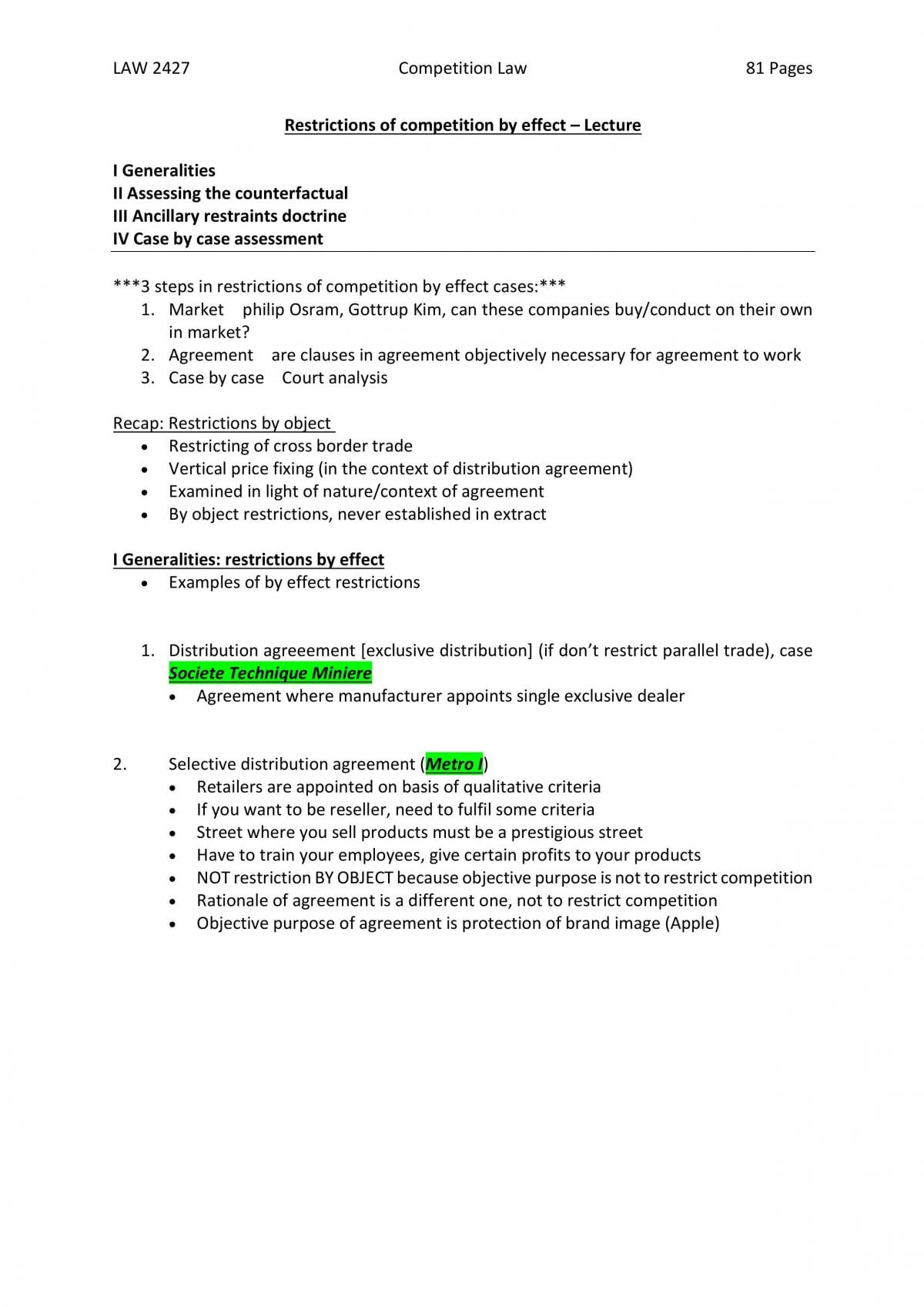 Competition Law Complete Notes - Page 1