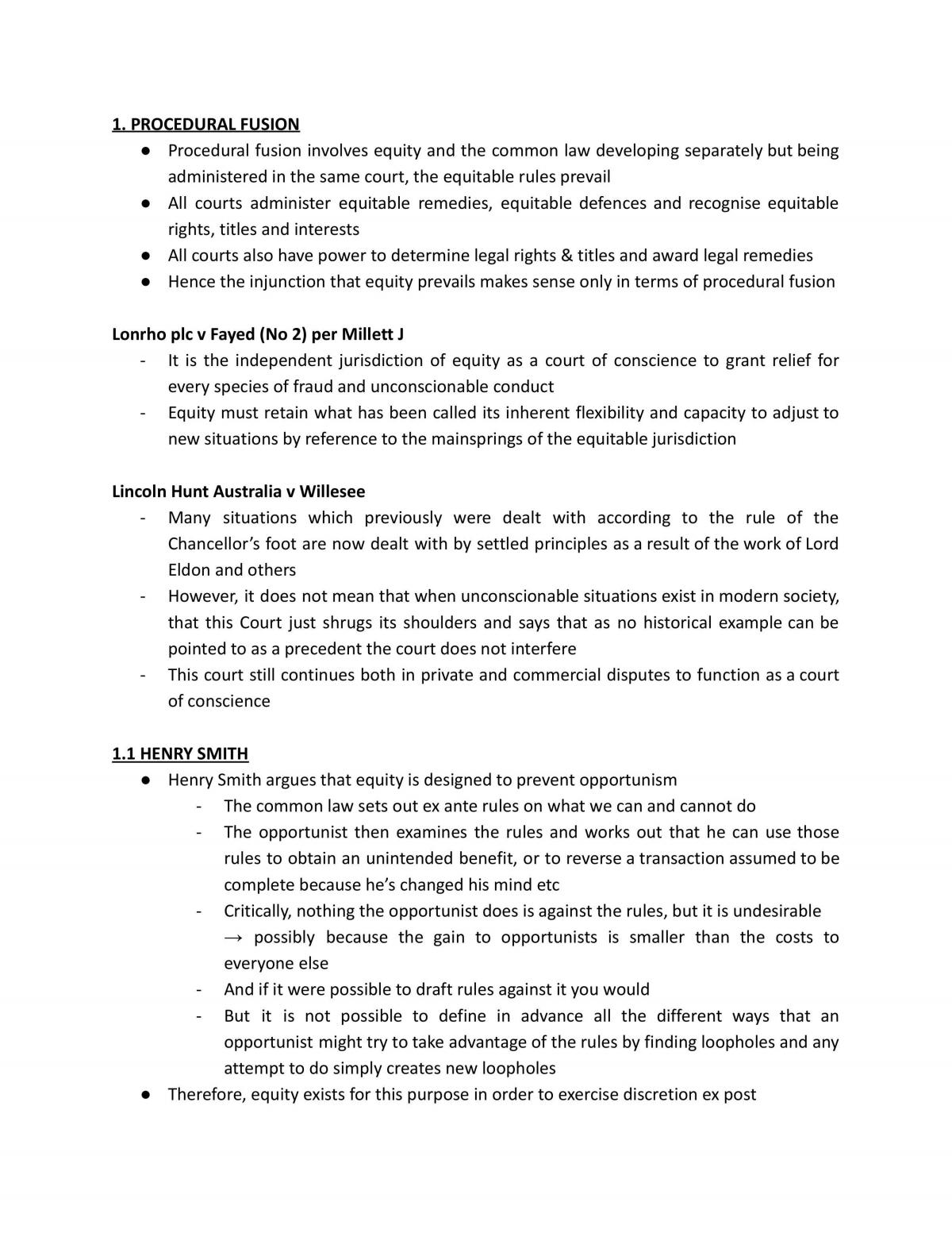 The Law of Trusts Notes - Page 1