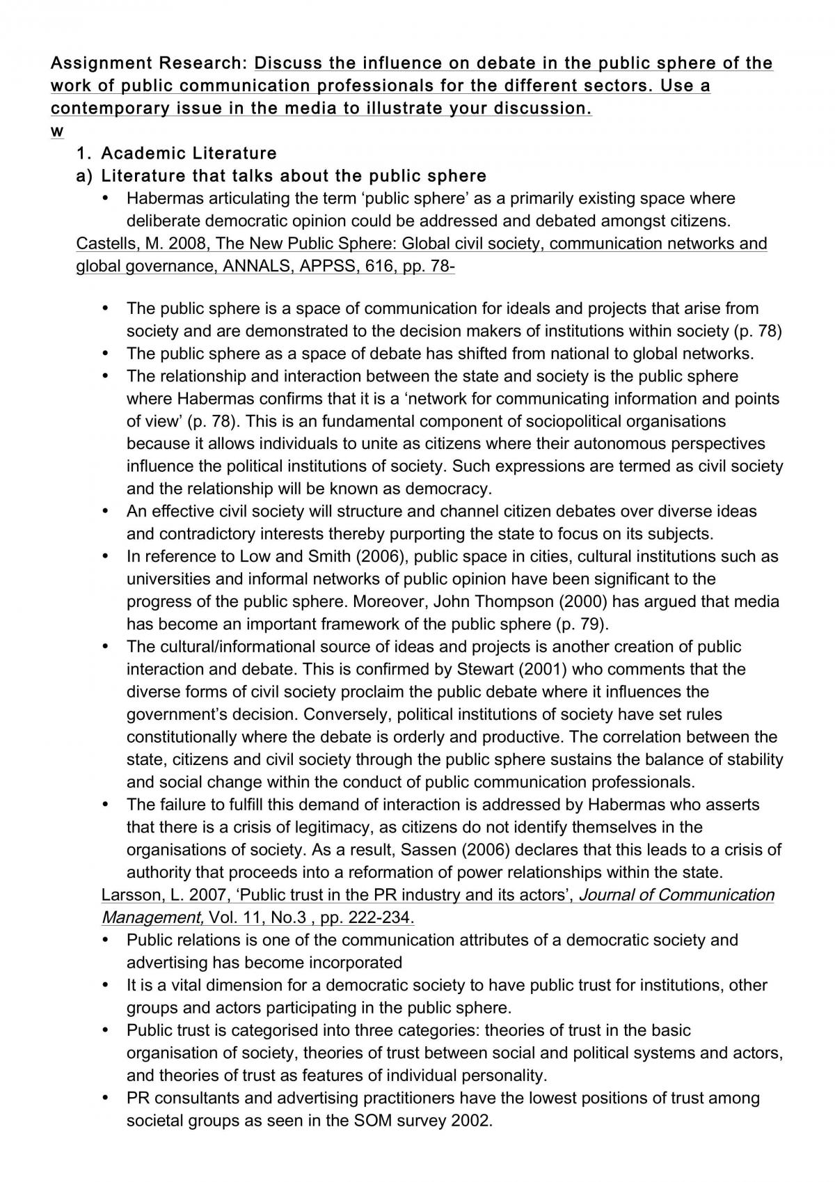 Assignment Research - Page 1