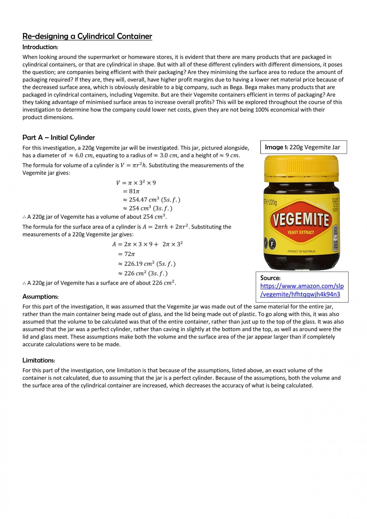 Re-designing a Cylindrical Containiner - Page 1