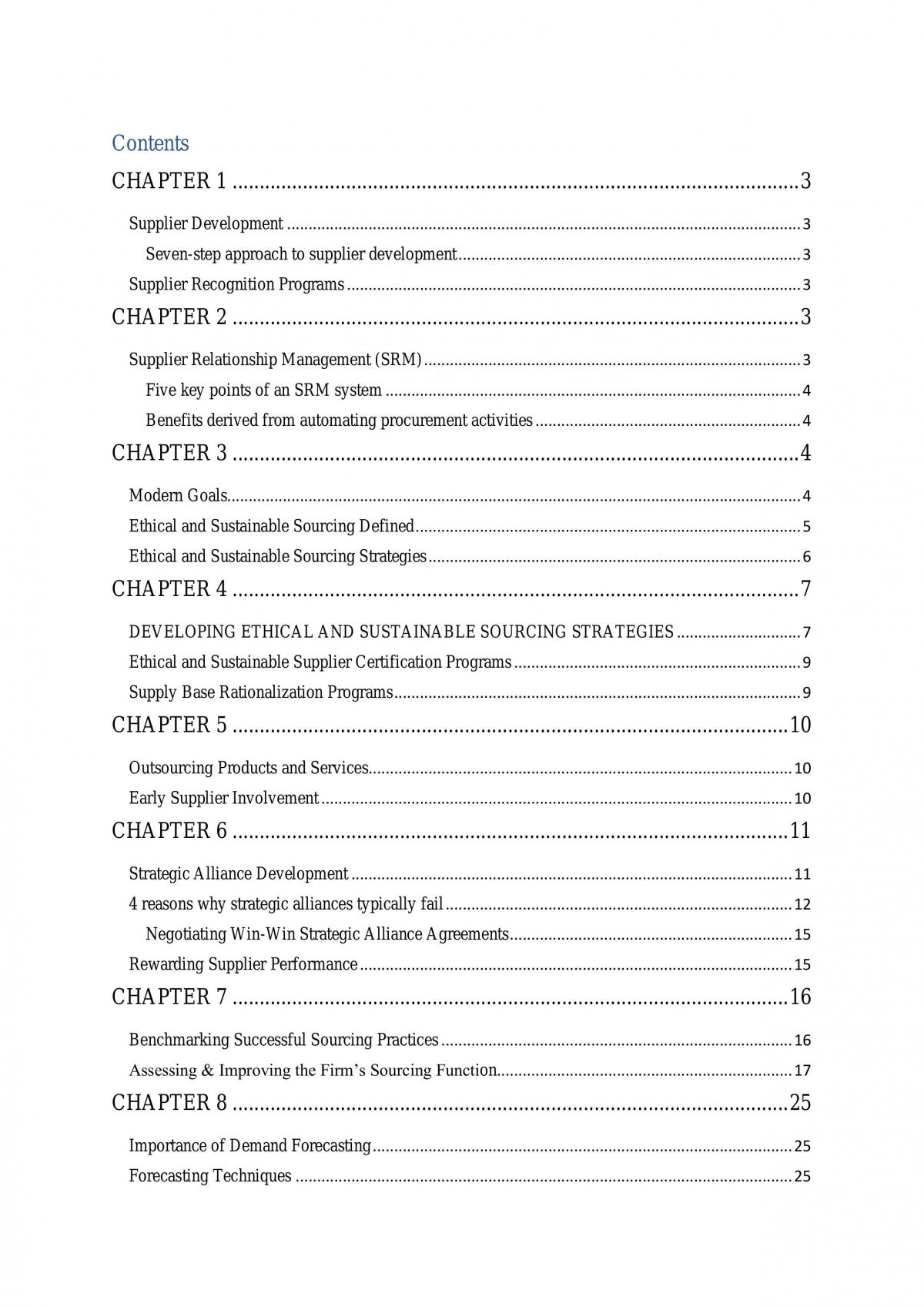 Global sourcing notes - Page 1