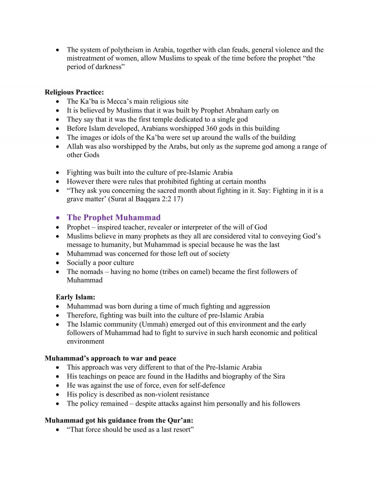 Islam Notes - Page 2