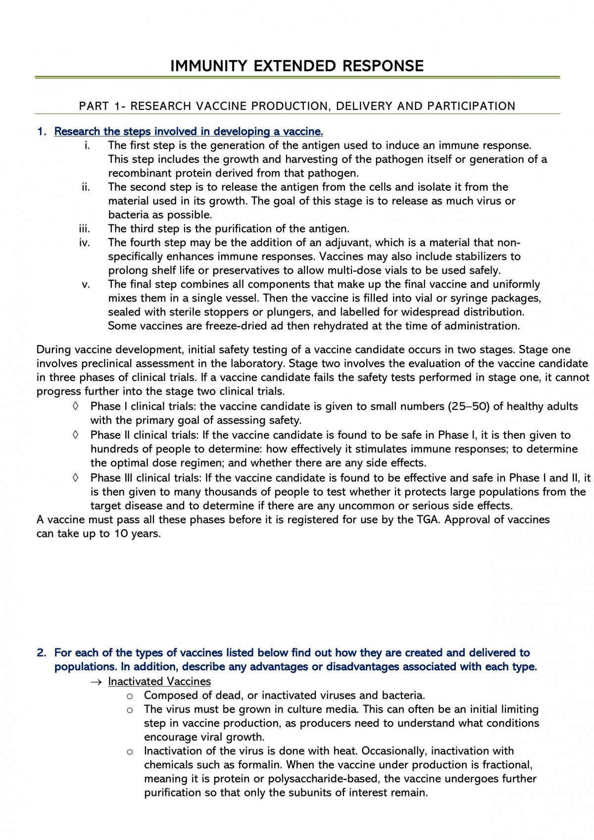 Immunity Extened response - Page 1