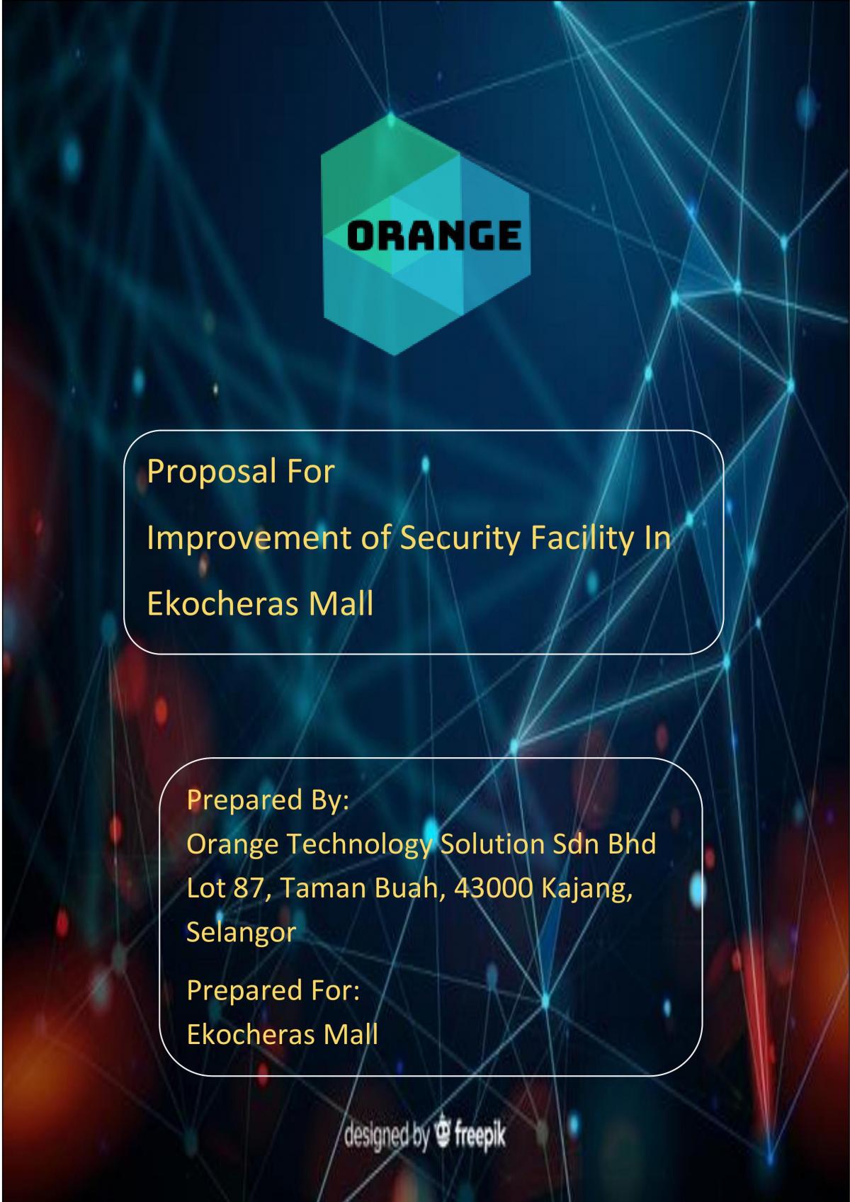 Proposal for improvement of Security Facility in Ekocheras Mall - Page 1