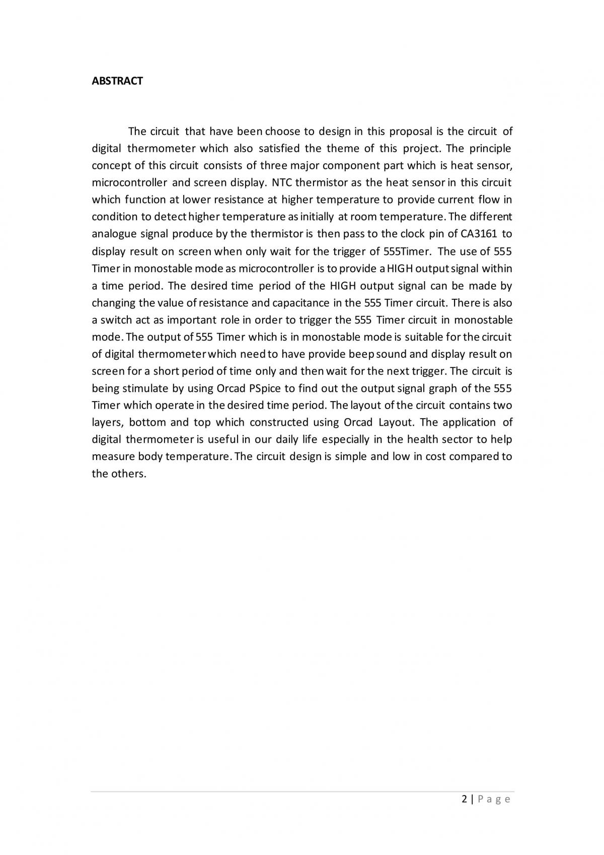 EEE125 Project - Digital Thermometer - Page 1