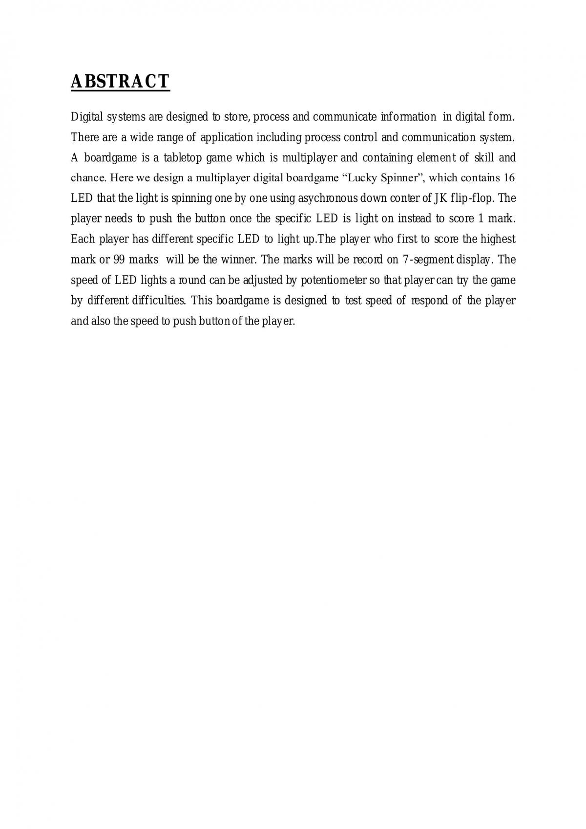 EEE223 Project Report - Lucky spinner - Page 1