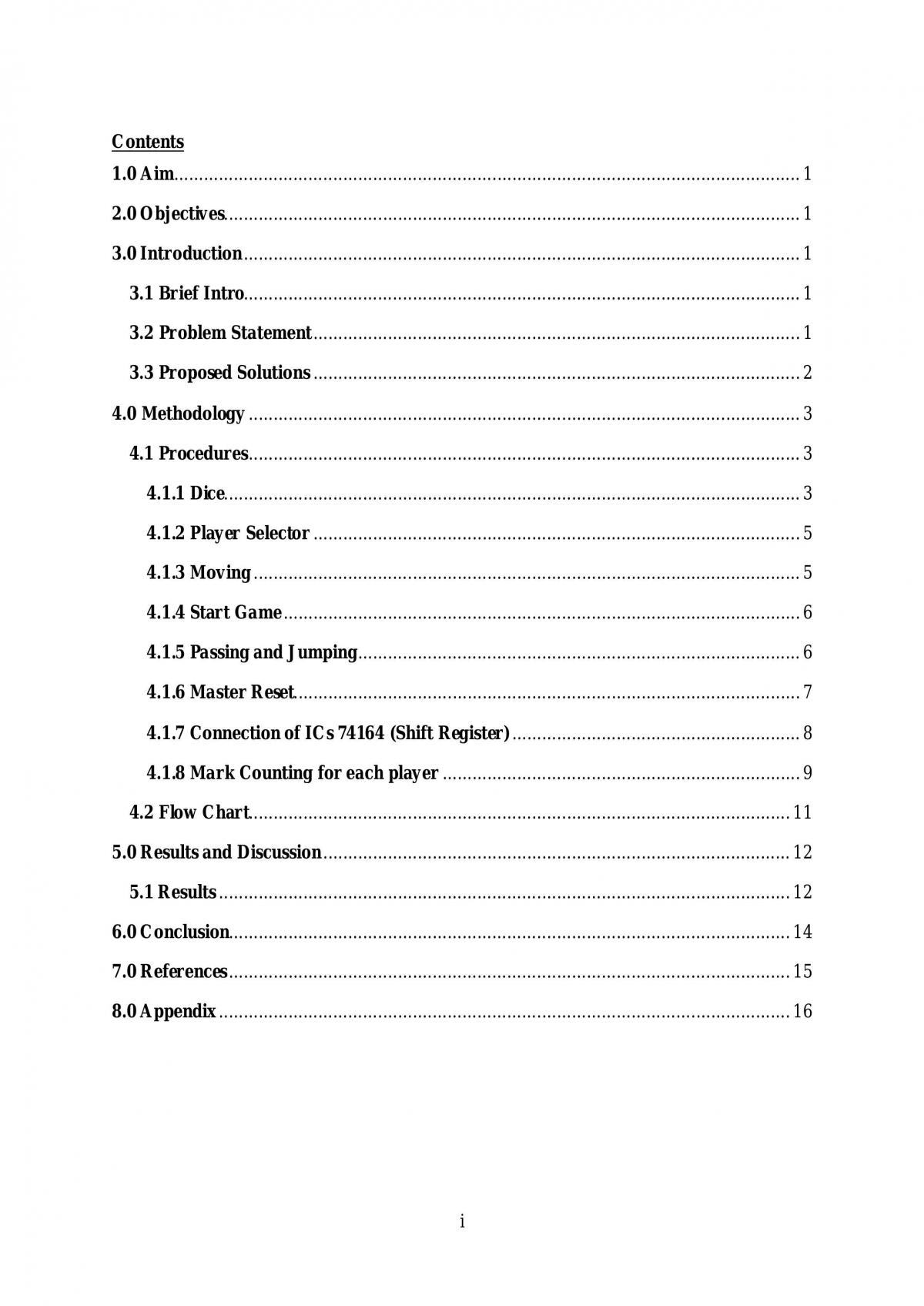 EEE223 Project Report - Aeroplane Game - Page 1