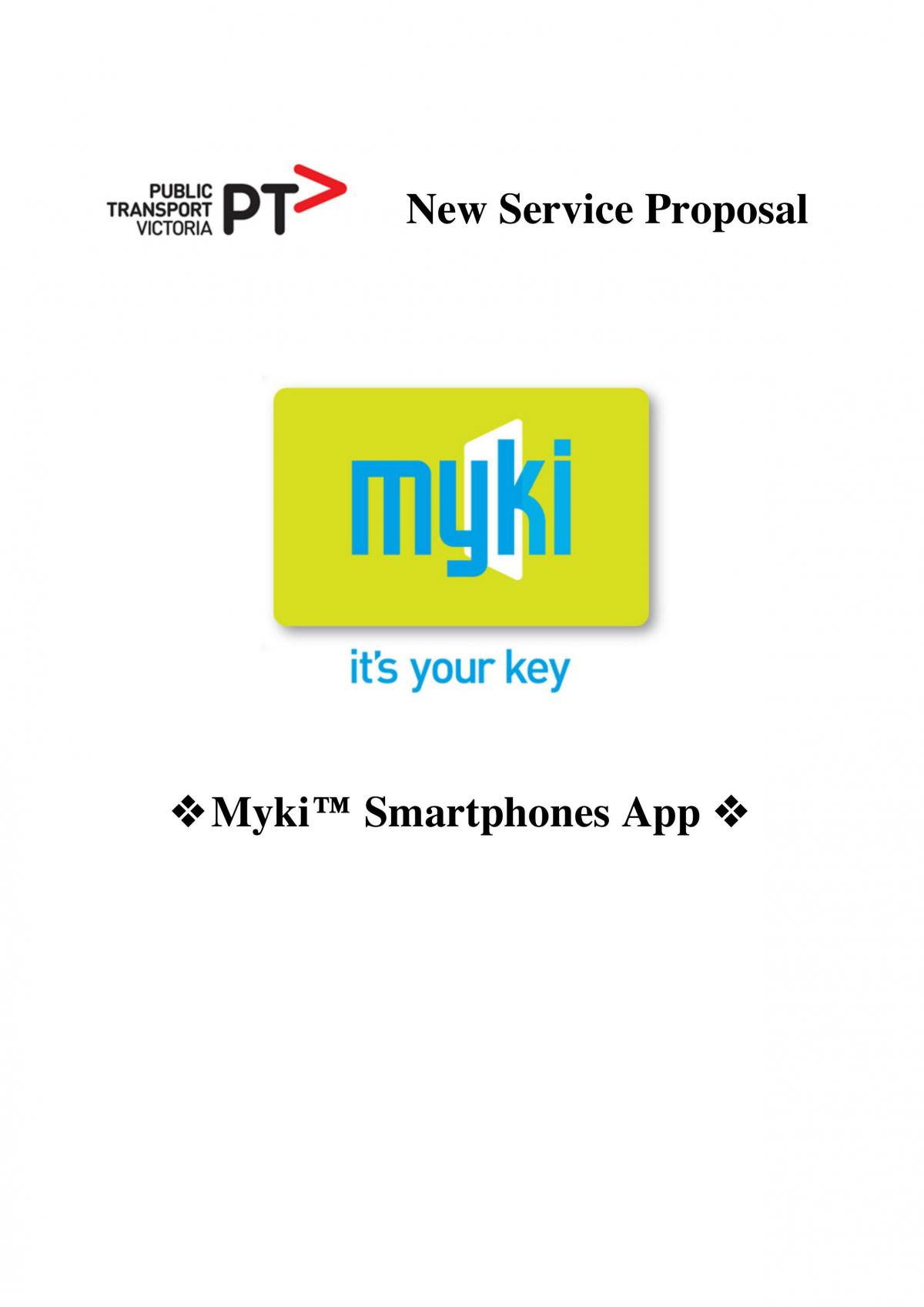 New Service Proposal - Page 1