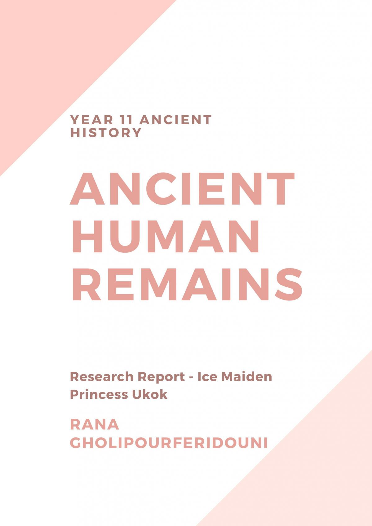 Ancient Human Remains - Page 1