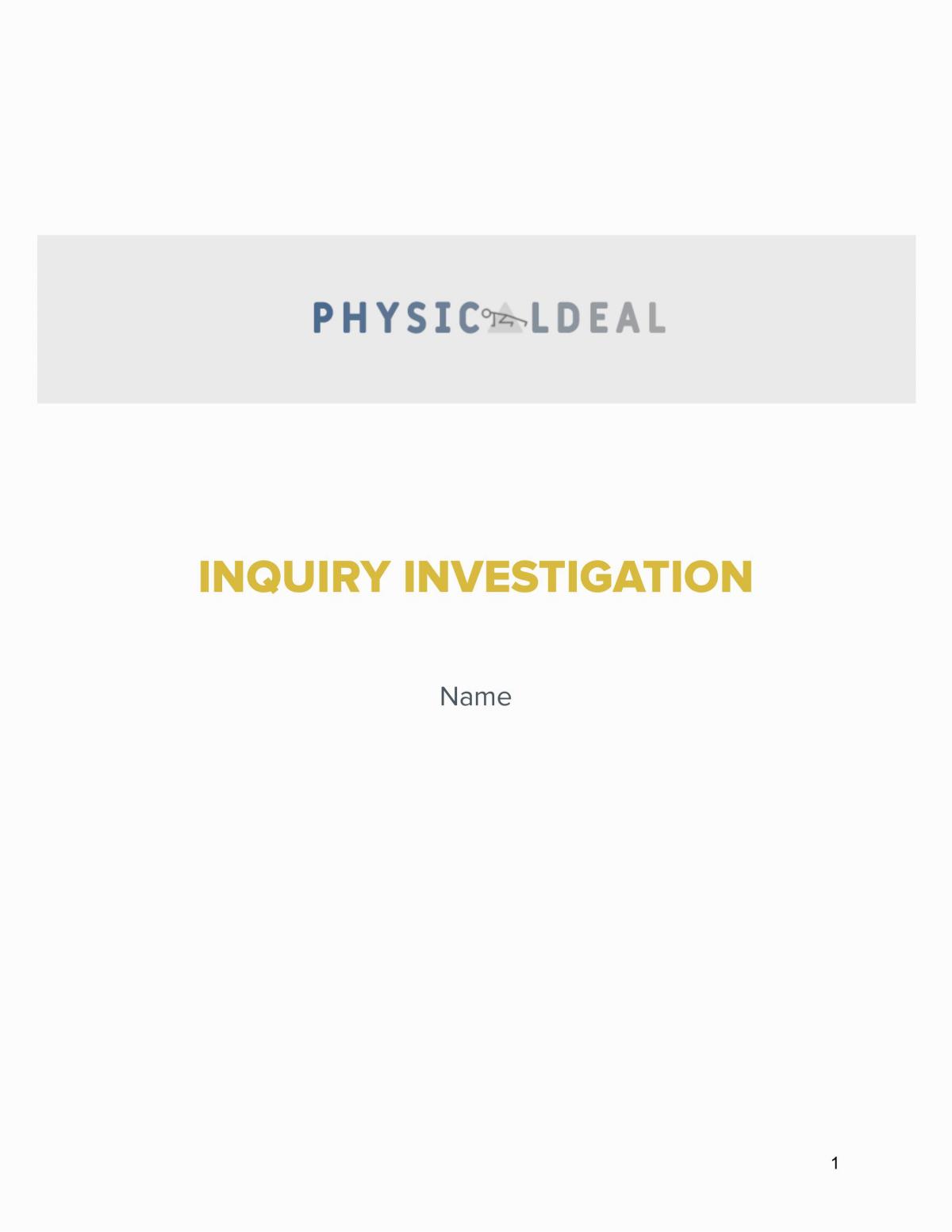 3.1 (91900) Conduct a critical inquiry to propose a  digital technologies outcome - Page 1