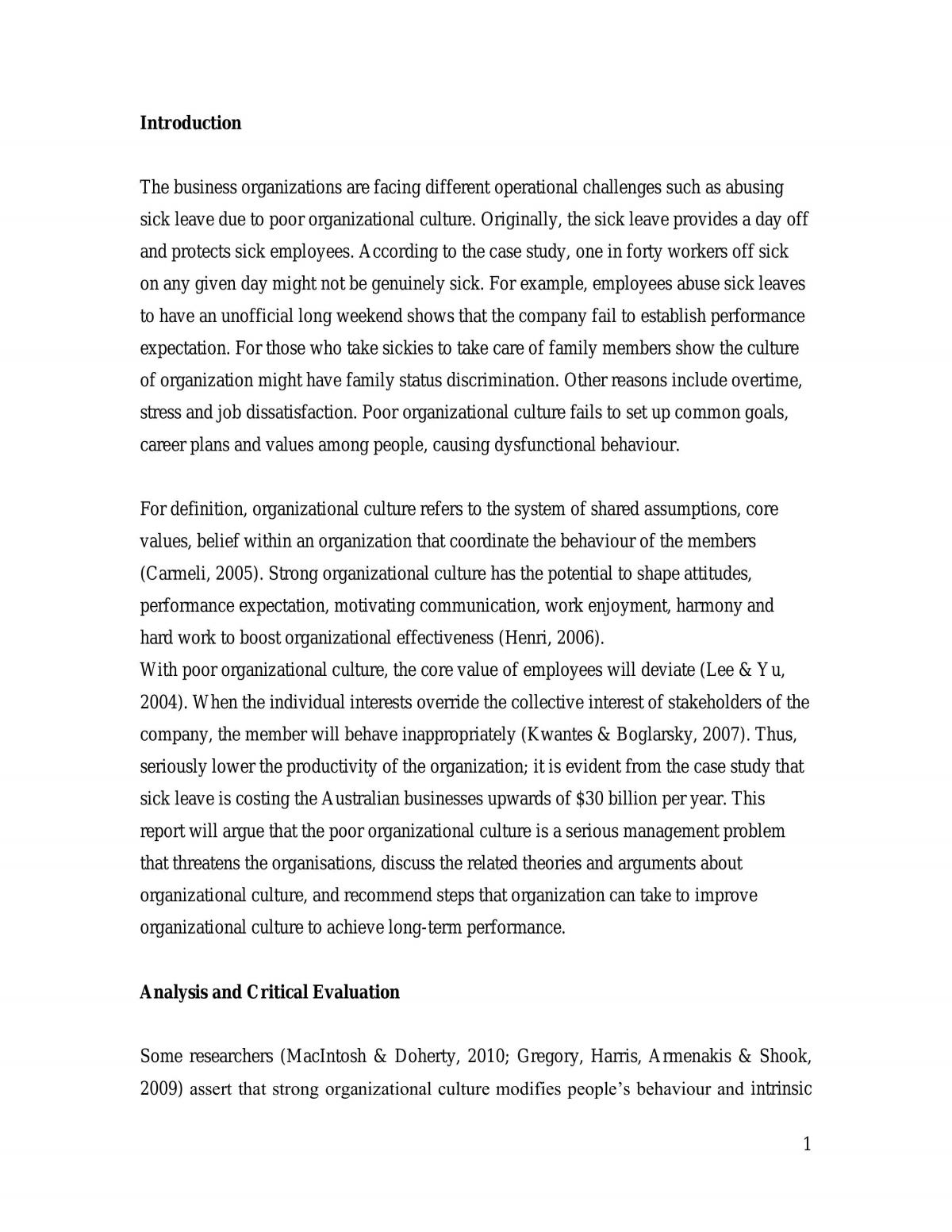  Management Issue Report  - Page 1