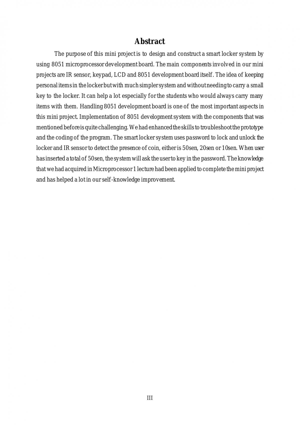 Smart Locker System - Page 1