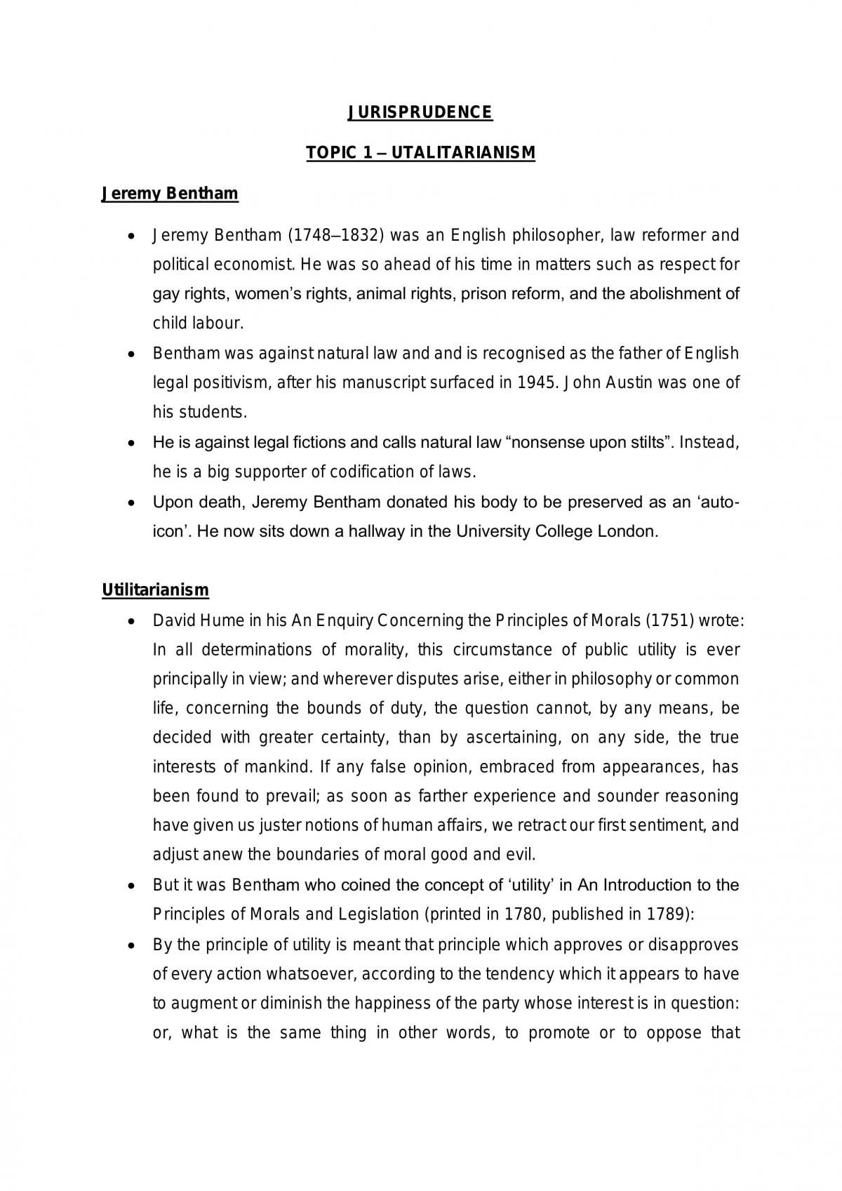 Jurisprudence Notes - Page 1