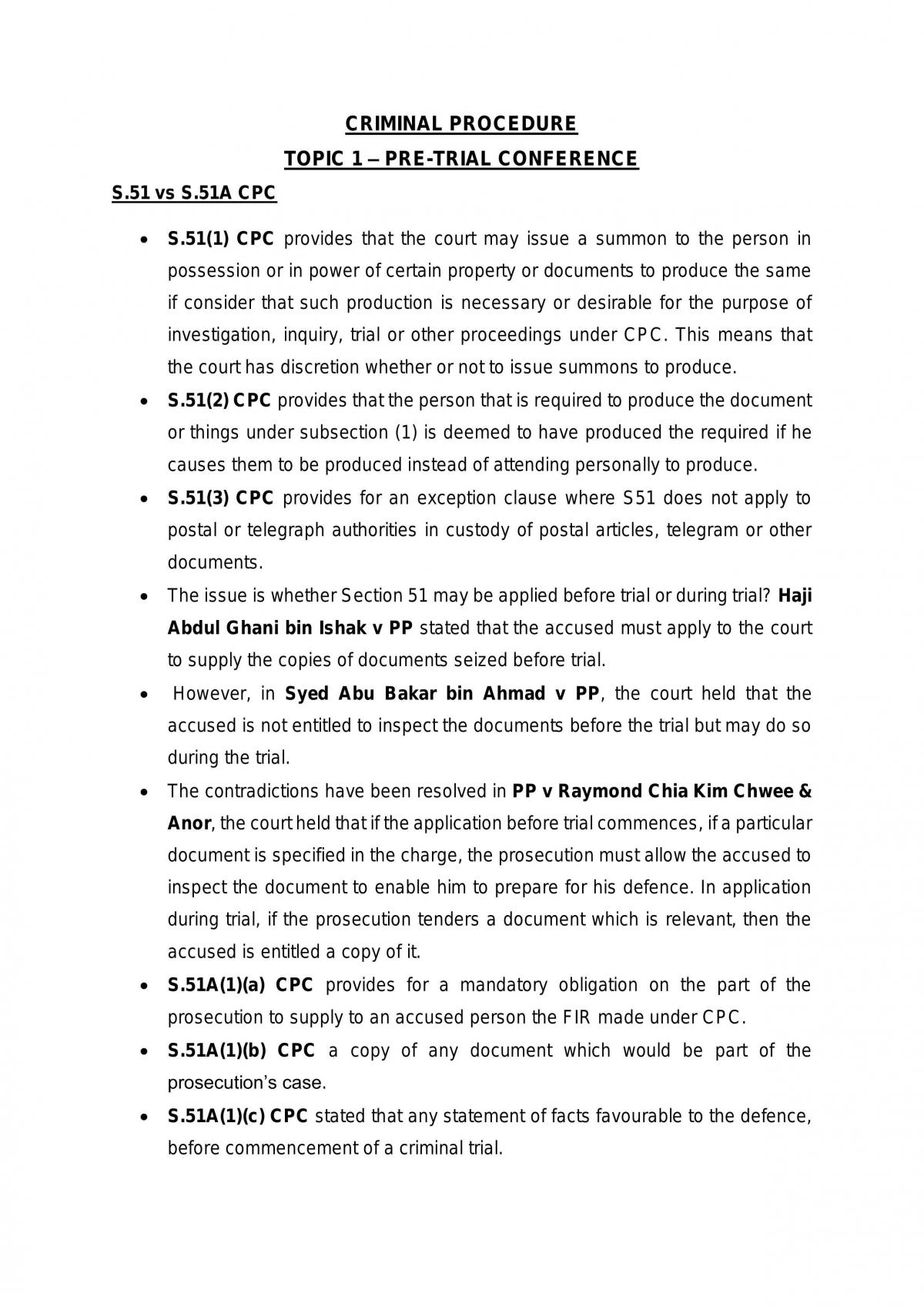Criminal Procedure 2 - Page 1