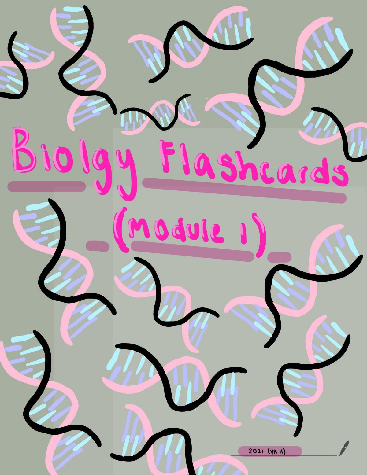 Biology Mod 1 Notes - Page 1