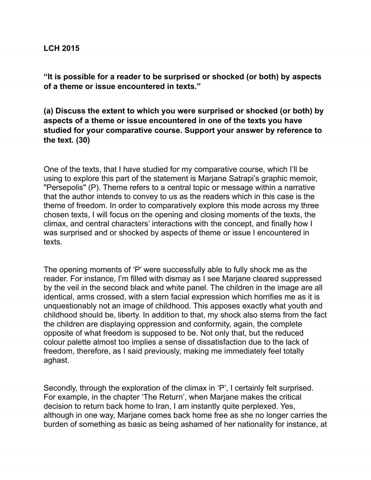 Comparative Theme 30/40 Question - Page 1