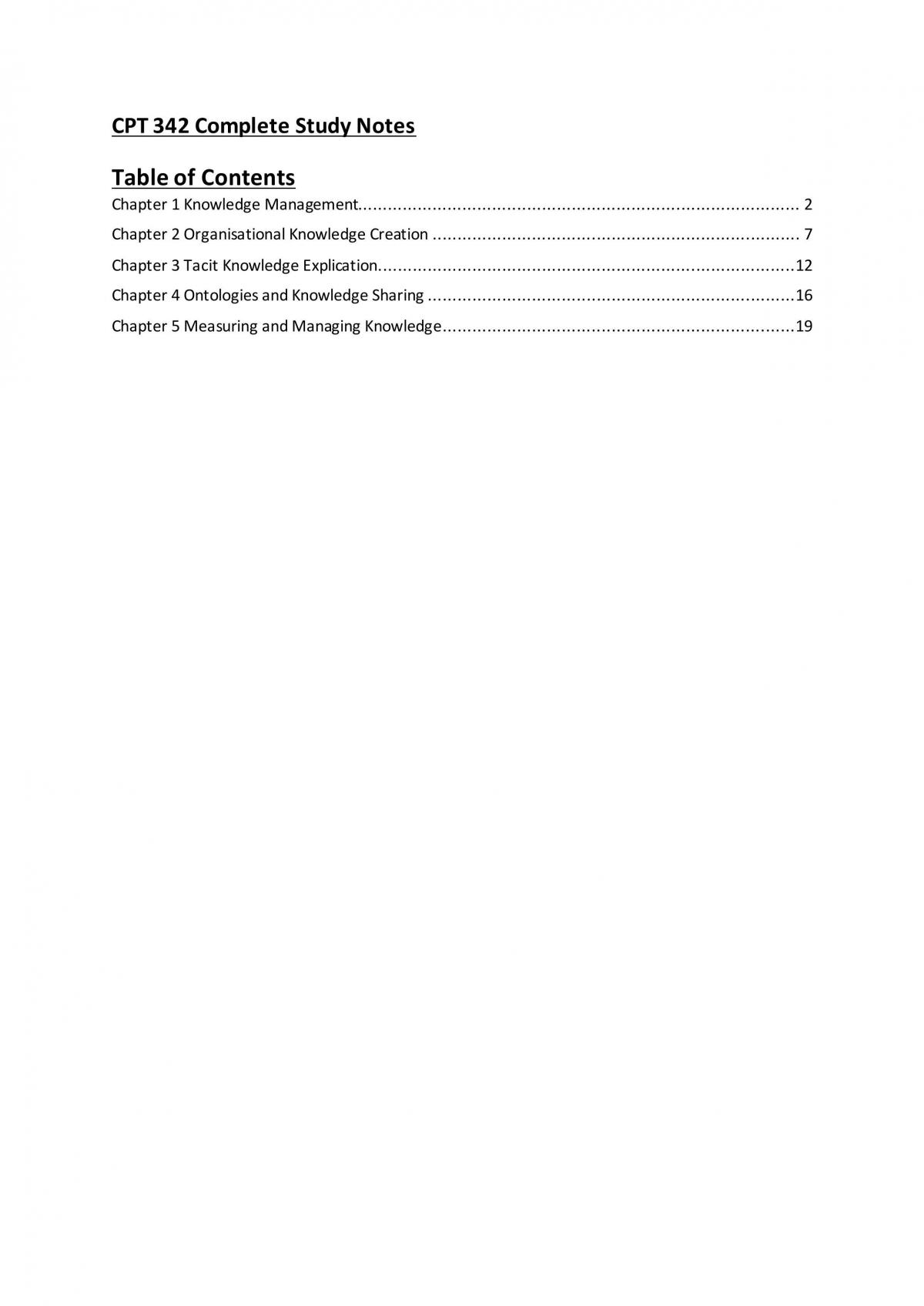  Complete Study Notes - CPT342 - Page 1