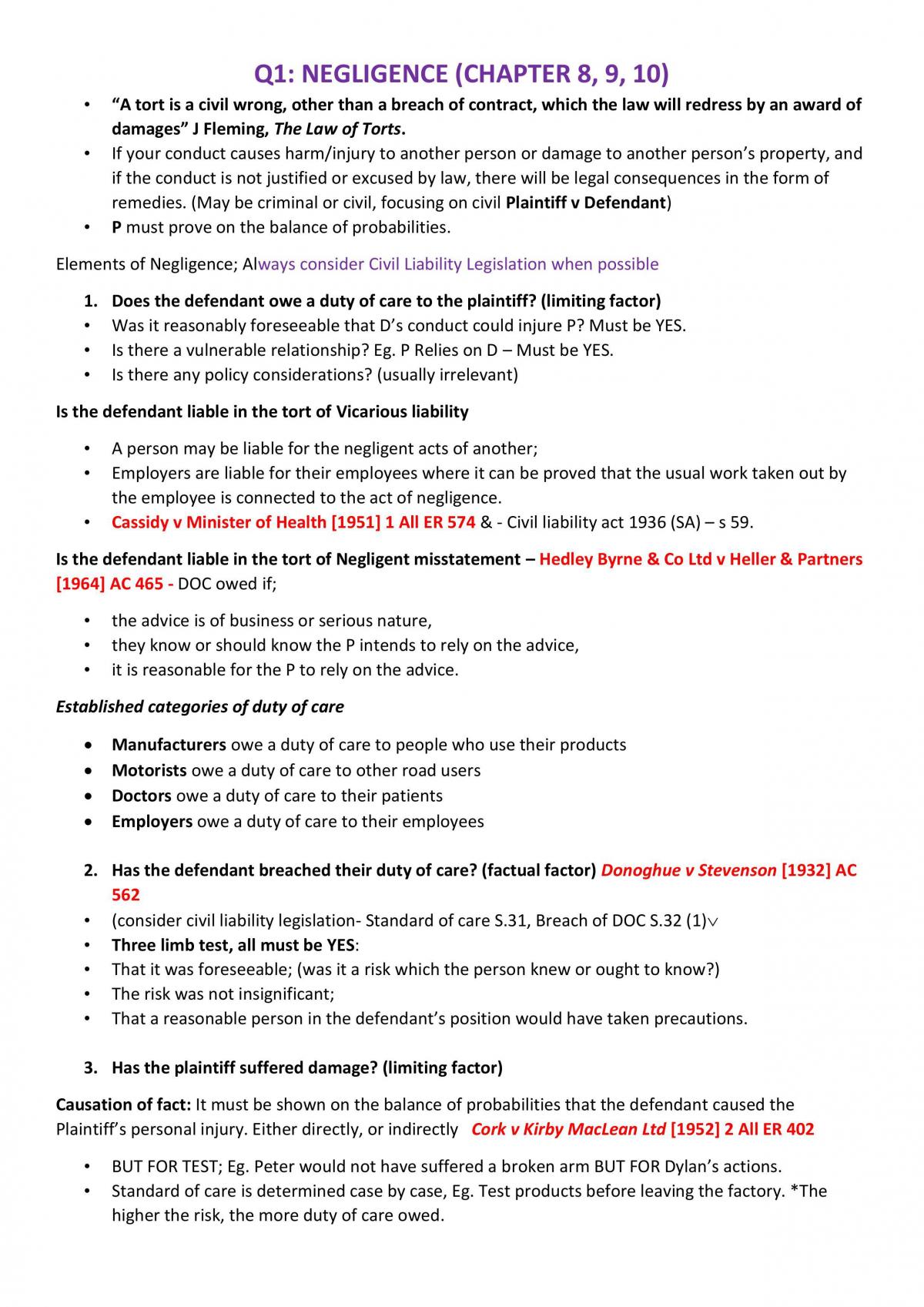 Exam notes for BLW16 - Page 1