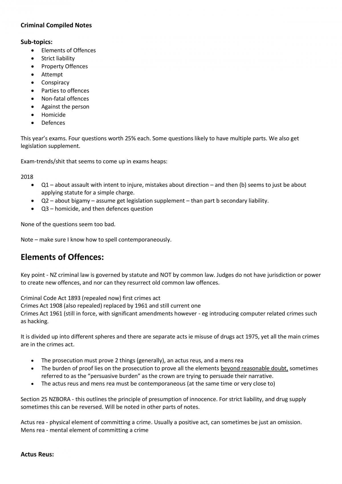Criminal Law Complete Notes - Page 1