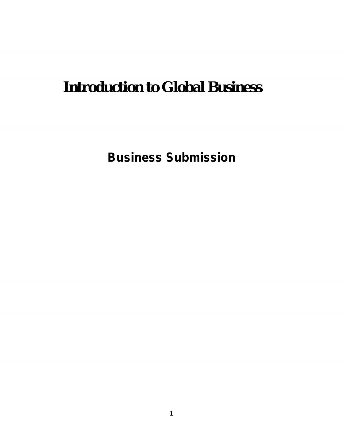 Business Submission - Page 1