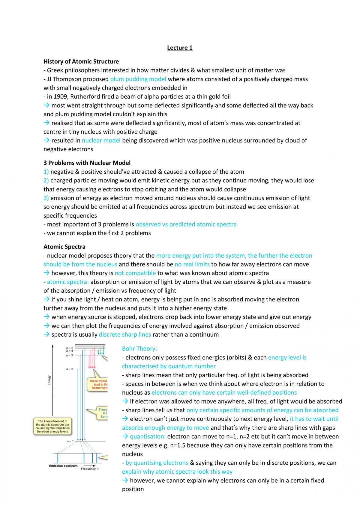 Atoms and Molecules Comprehensive Notes - Page 1