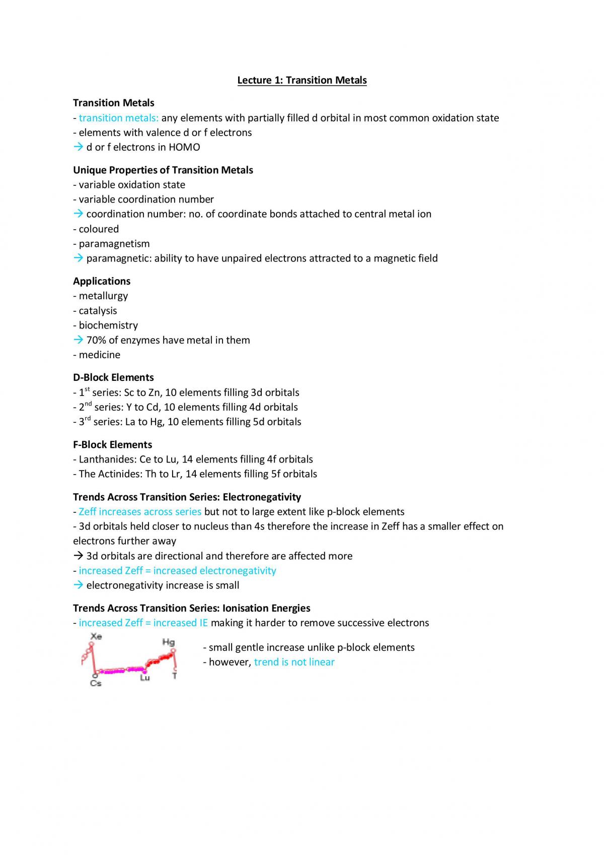 Coordination Chemistry Comprehensive Notes - Page 1