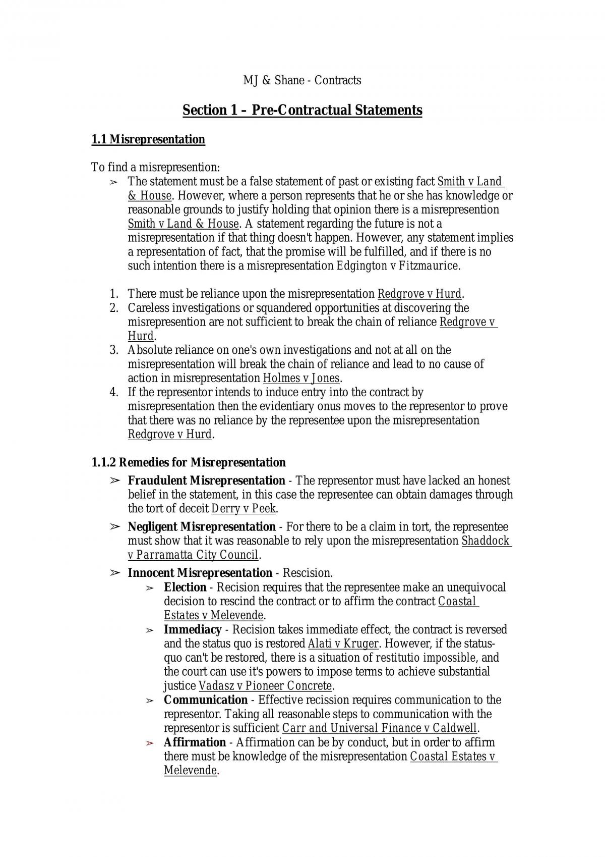 Contacts 1 Notes - Page 1