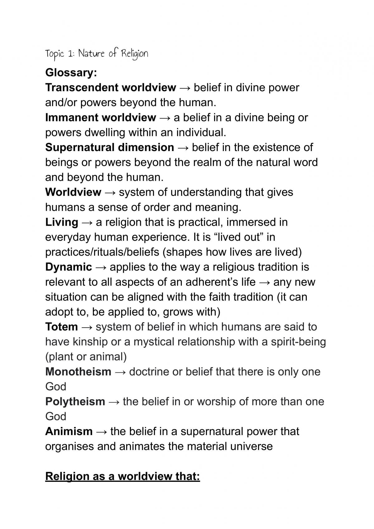 SOR preliminary study notes - Page 1