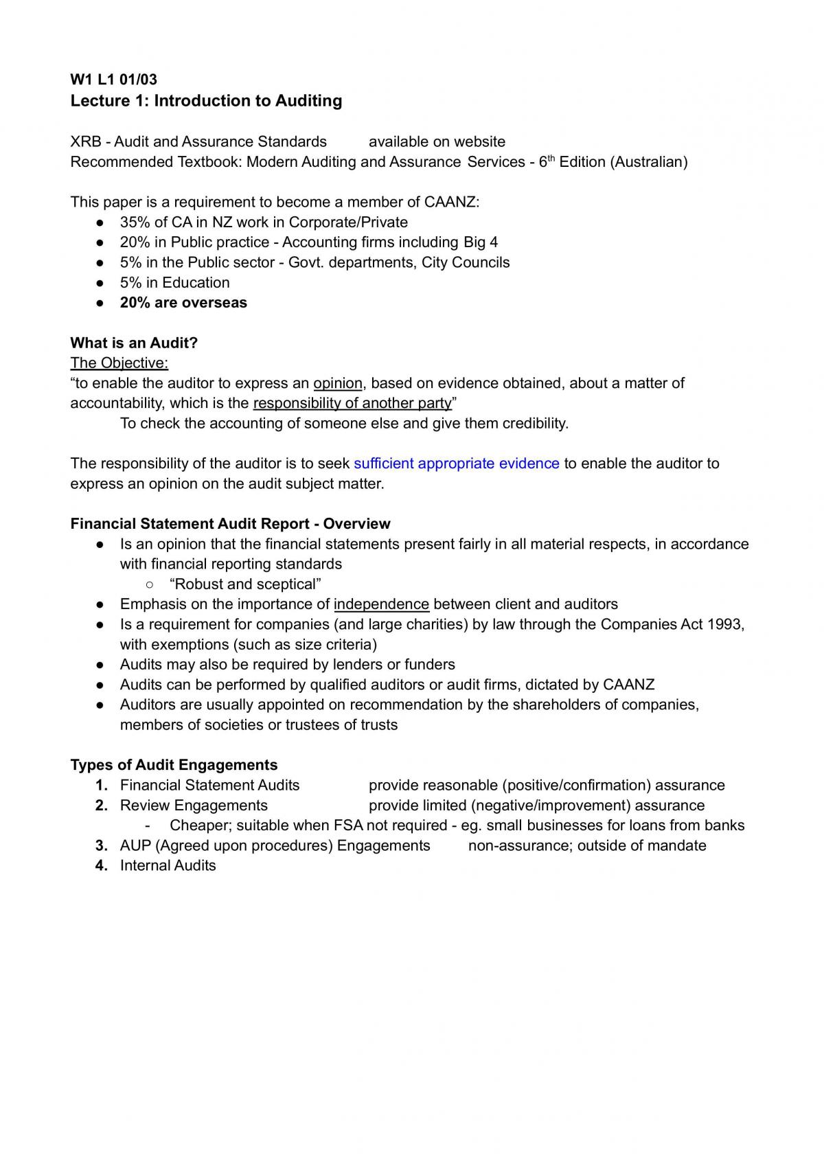 ACTP311 Full Lecture Notes - Page 1