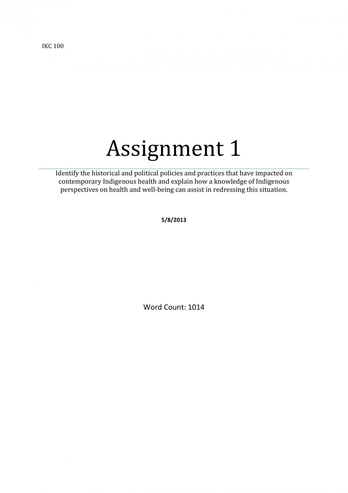 assignment 1 - Page 1